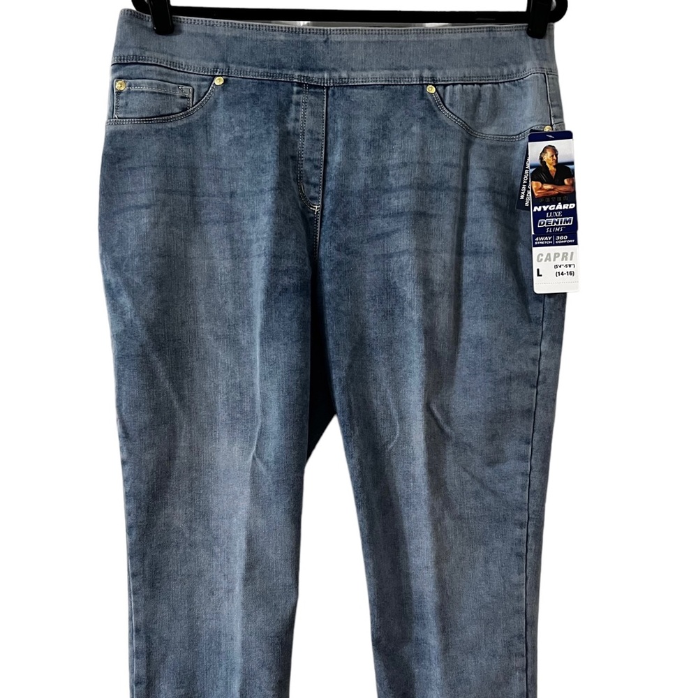 Nygard denim slim capri 4way stretch jeans